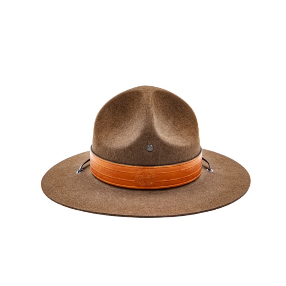 Classic BSA Brown Campaign Hat with Tan Band 7 5/8